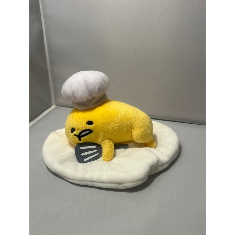 Sanrio Gudetama Chef Plush Gund The Lazy Egg Yellow White 4060711 Small Toy